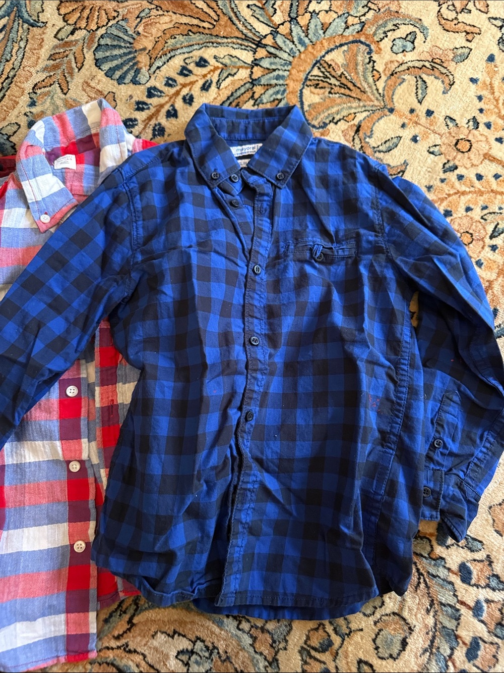 Lot of 3 boys 5y button down shirts mayoral and j crew - Picture 3 of 3